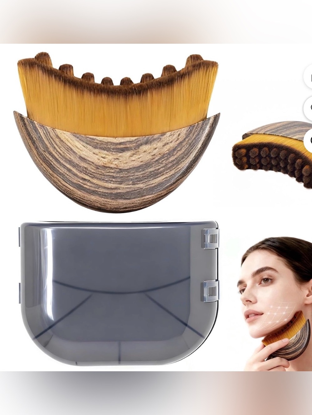 Lymphatic Contour Facial Massage Brush.